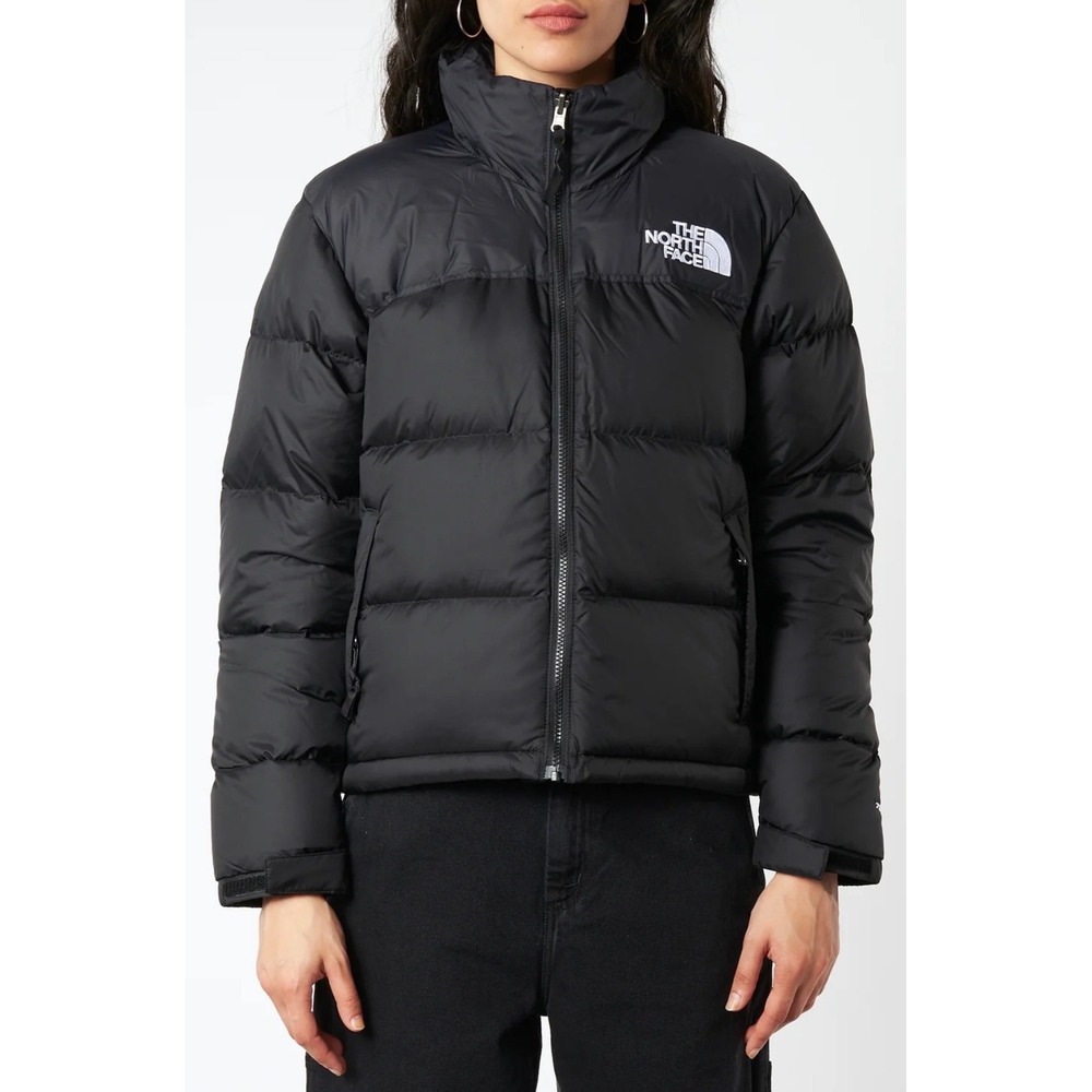 The North Face 1996 Retro Nuptse 700 Down Puffer Jacket Black Womens XS